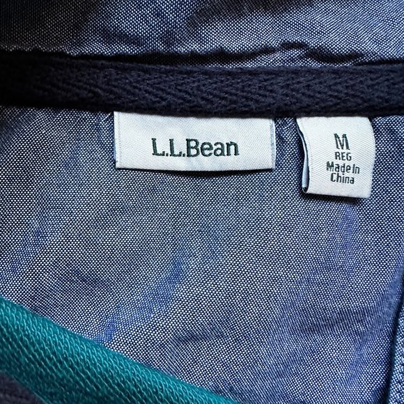 L.L.Bean Soft Cotton Rugby Pullover size Medium - Picture 3 of 5
